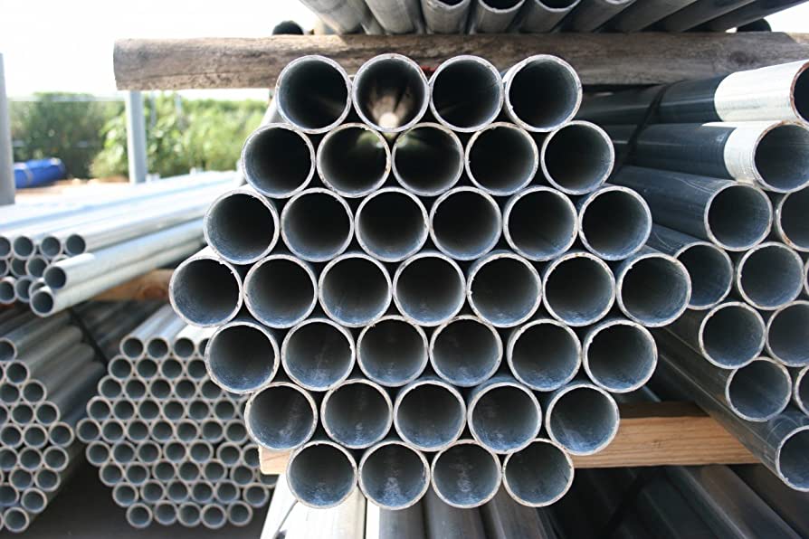 4 inches of galvanized pipe 20 ft
